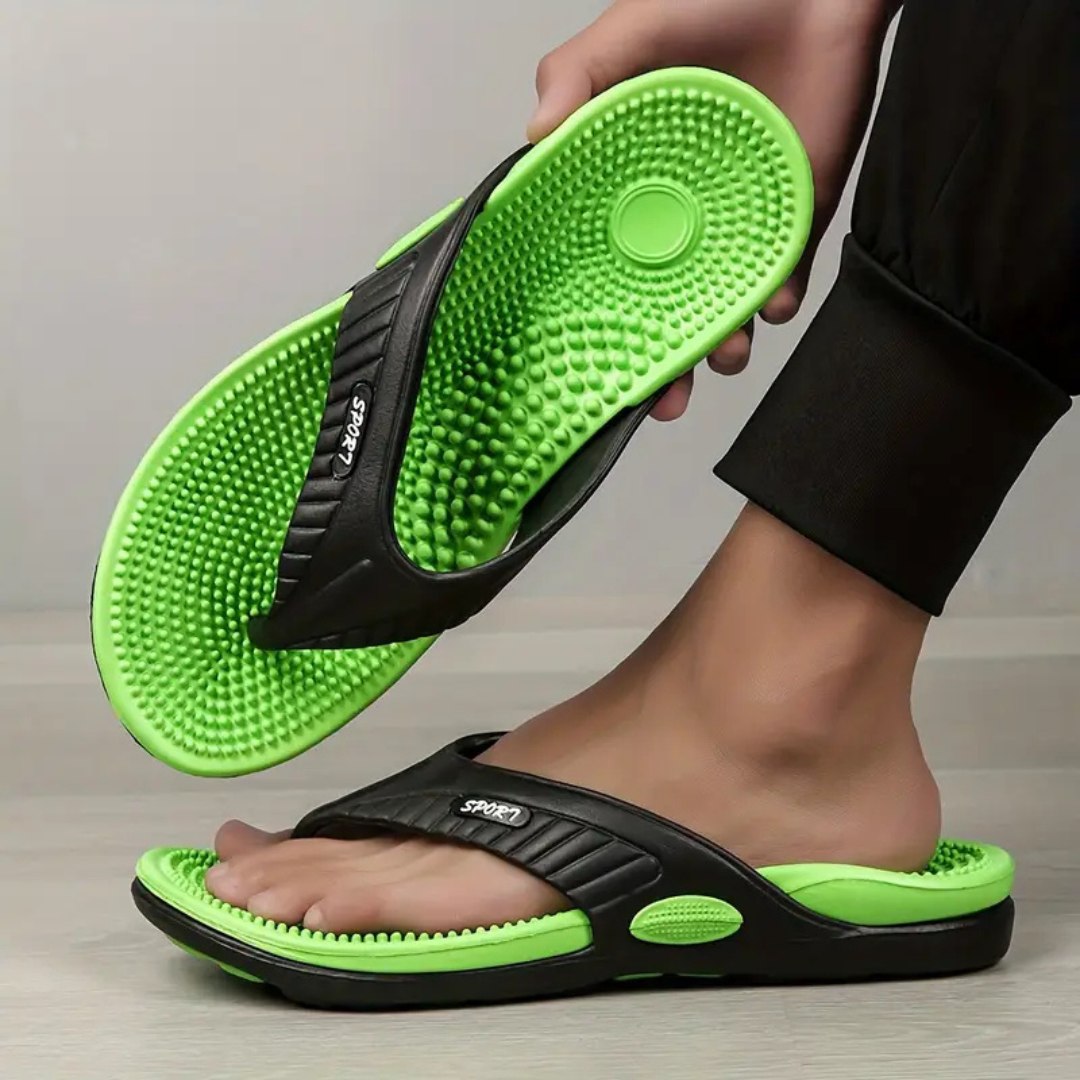 Orthorun | Reflexa – Acupressure Massage Slippers – Reflexology Foot Massage Sandals for Pain Relief