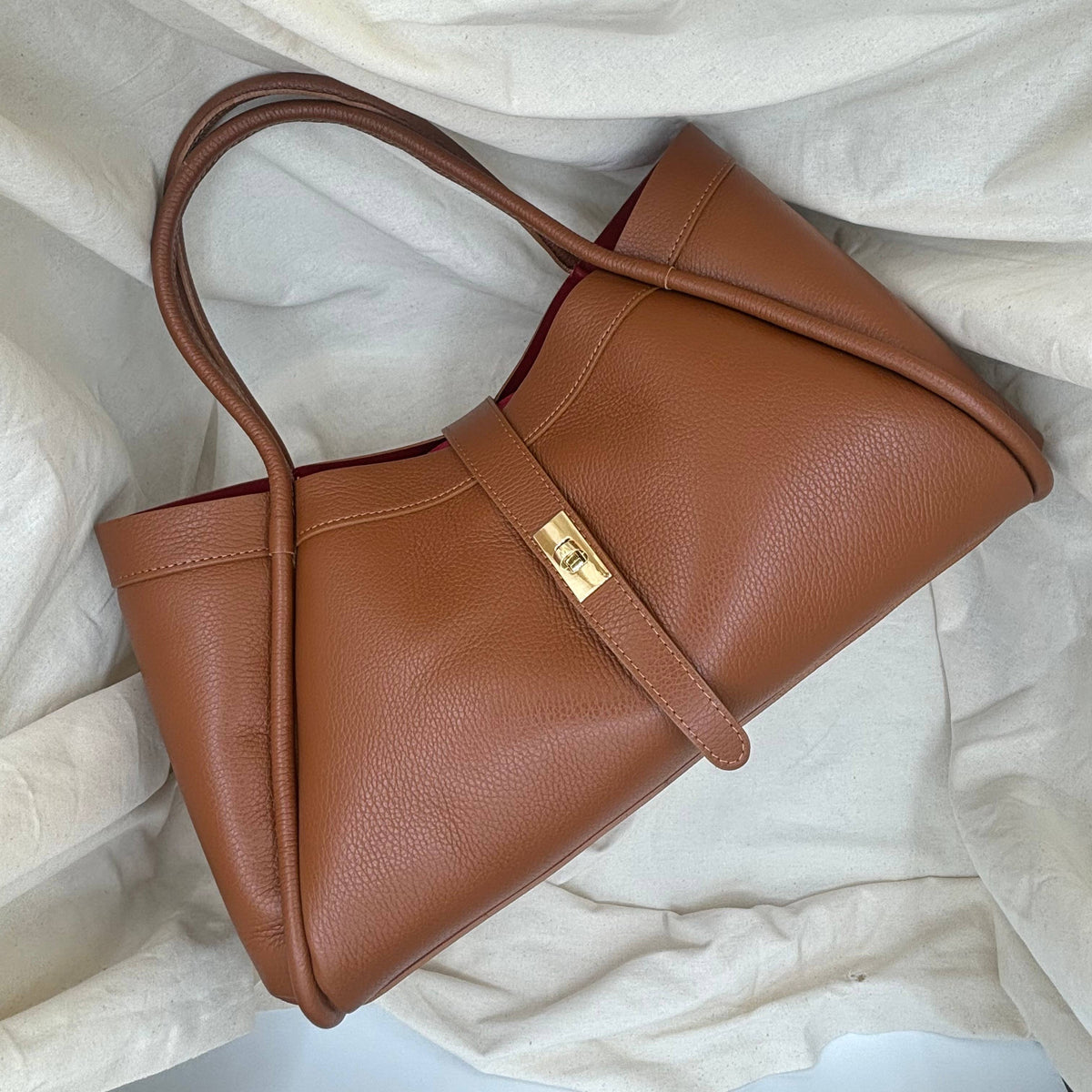 Orthorun|Elegant Large Genuine Leather Bag Made in Italy – 45x25x20