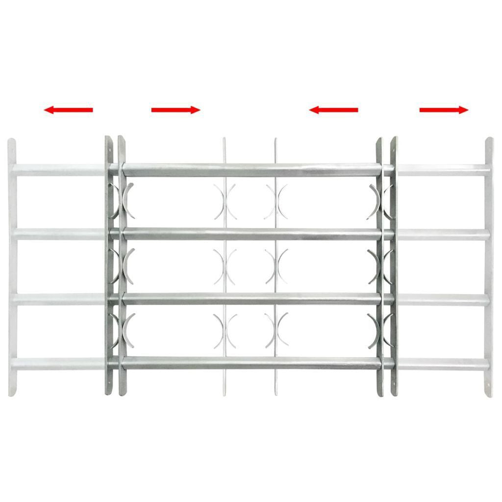 Adjustable safety grille for windows with 3 crossbars 700-1050 mm - Orthorun