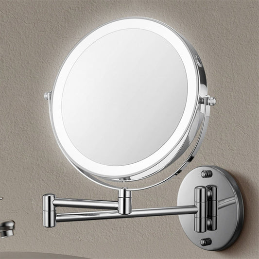 Orthorun | Rechargeable Wall-Mounted Shaving Mirror - 360° Rotation with LED Lighting