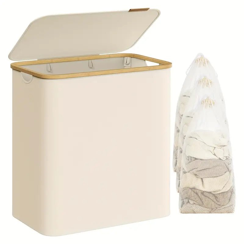 5072.1 oz foldable laundry basket with 2 compartments - Orthorun