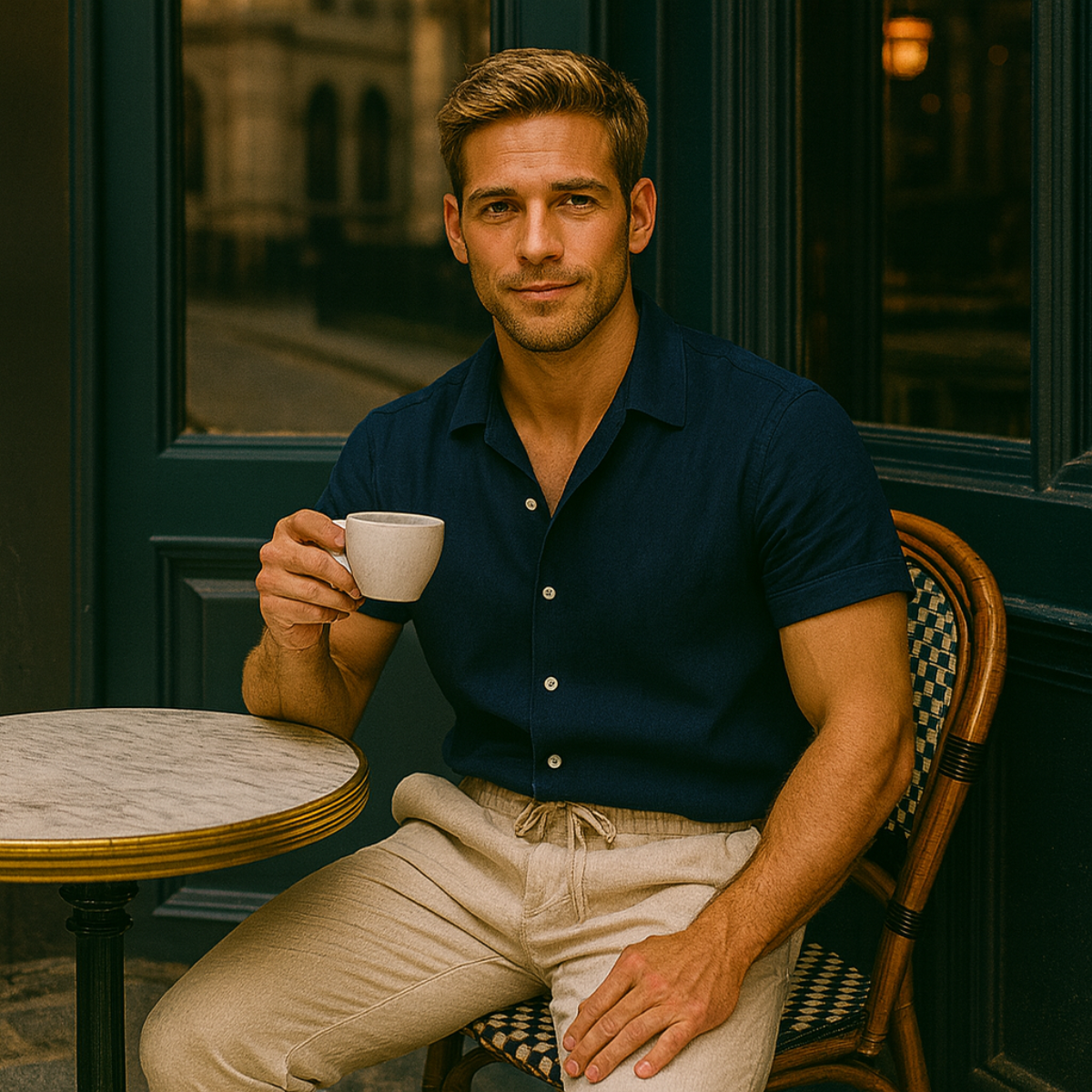 Amalfi | Men’s Linen Shirt & Drawstring Pants Set