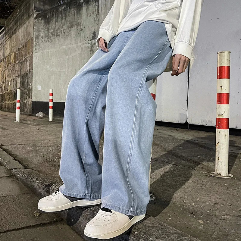 Andren | Men’s Casual Baggy Wide-Leg Jeans