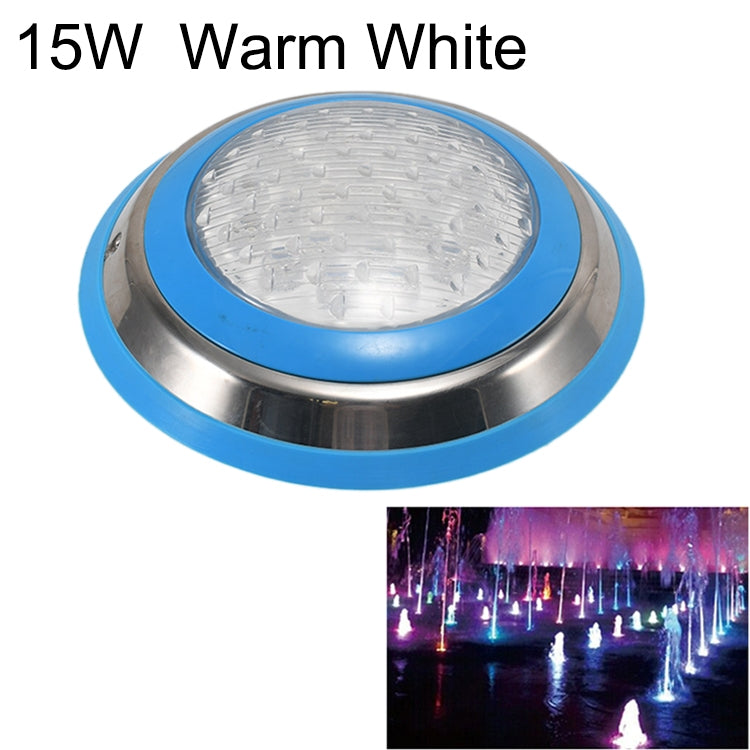 15W LED Stainless Steel Wall-Mounted Pool Light Landscape Underwater Light - Orthorun