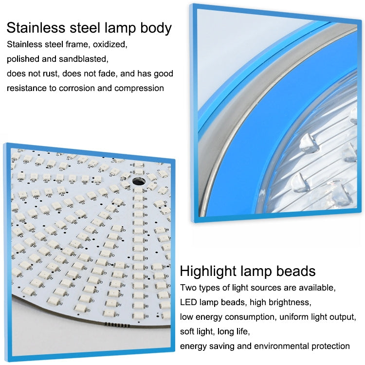 15W LED Stainless Steel Wall-Mounted Pool Light Landscape Underwater Light - Orthorun