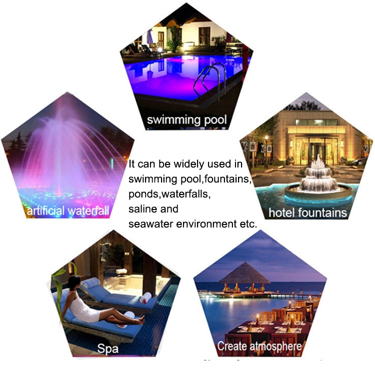15W LED Stainless Steel Wall-Mounted Pool Light Landscape Underwater Light - Orthorun