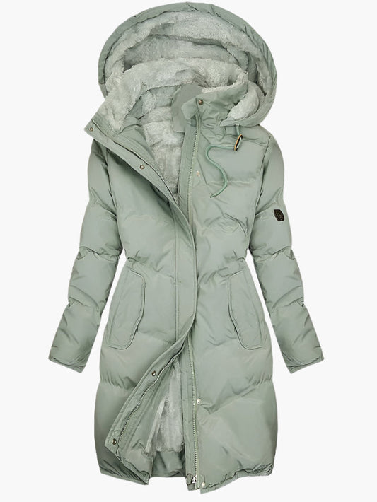 Cassy | Women’s Elegant Winter Quilted Hooded Coat