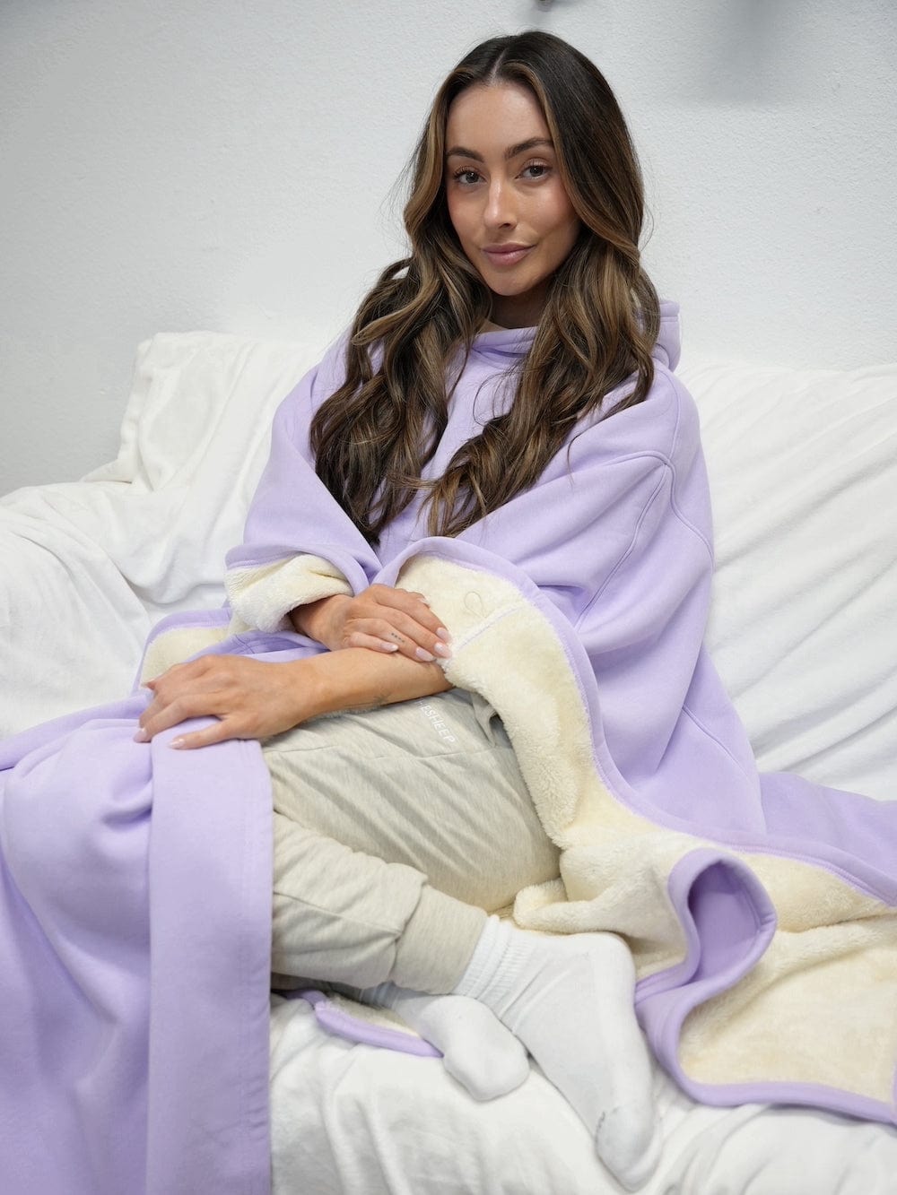 Orthorun | Weighted Cloak Hoodie – Sensory-Friendly Cotton Hoodie with Faux Fur Lining, Cozy Oversized Comfort