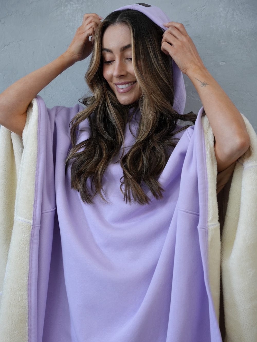 Orthorun | Weighted Cloak Hoodie – Sensory-Friendly Cotton Hoodie with Faux Fur Lining, Cozy Oversized Comfort