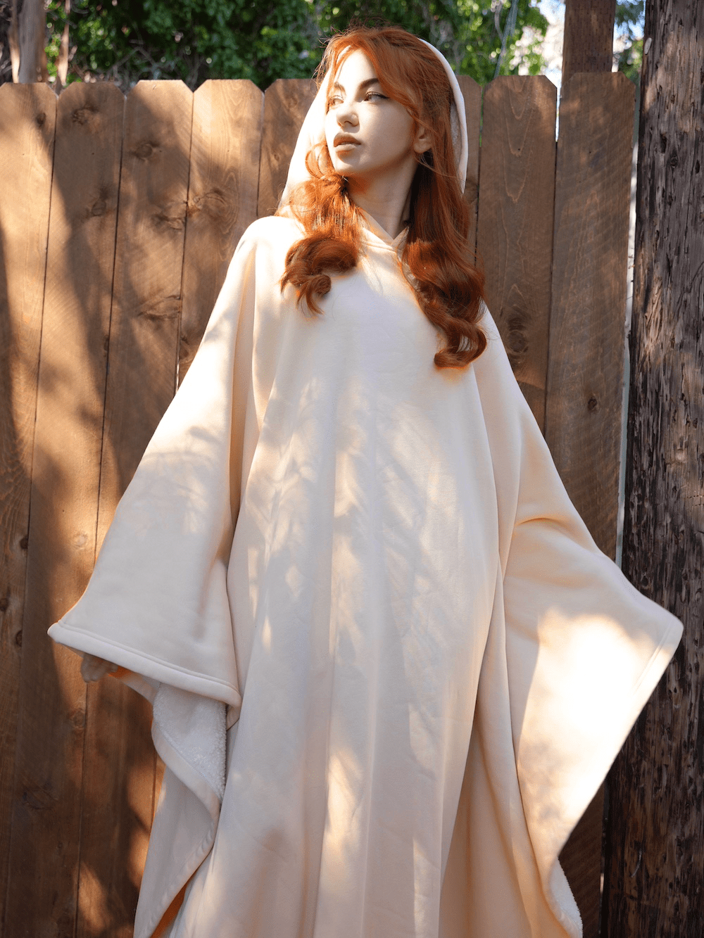 Orthorun | Weighted Cloak Hoodie – Sensory-Friendly Cotton Hoodie with Faux Fur Lining, Cozy Oversized Comfort
