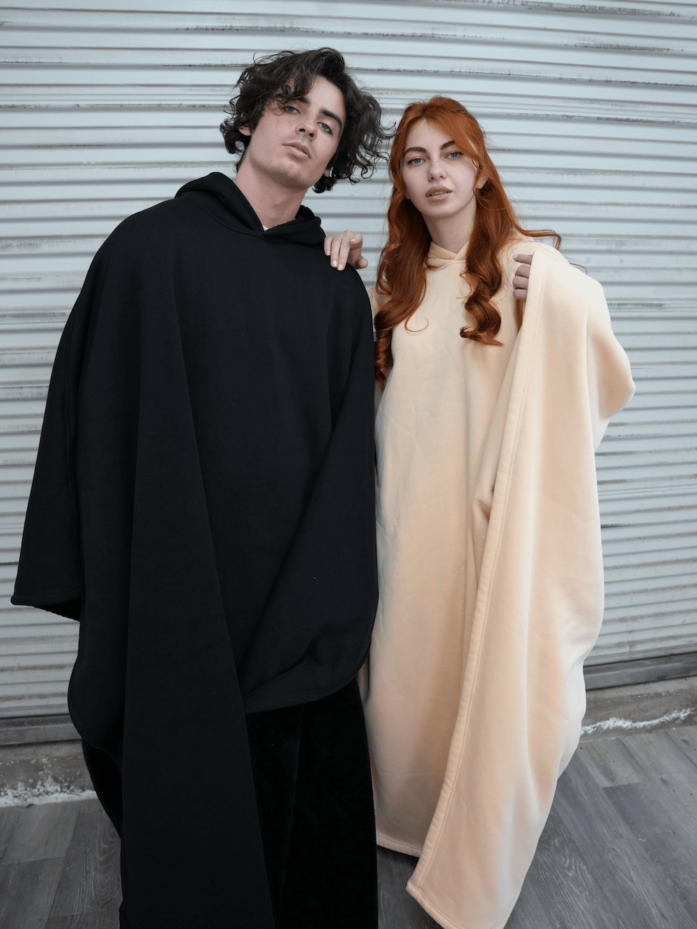 Orthorun | Weighted Cloak Hoodie – Sensory-Friendly Cotton Hoodie with Faux Fur Lining, Cozy Oversized Comfort