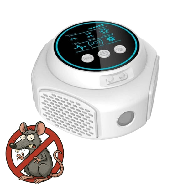 Orthorun | Plug-In Ultrasonic Rat Repellent – Chemical-Free, Silent, Covers Up to 3200 sq. ft. for Indoor & Outdoor Use