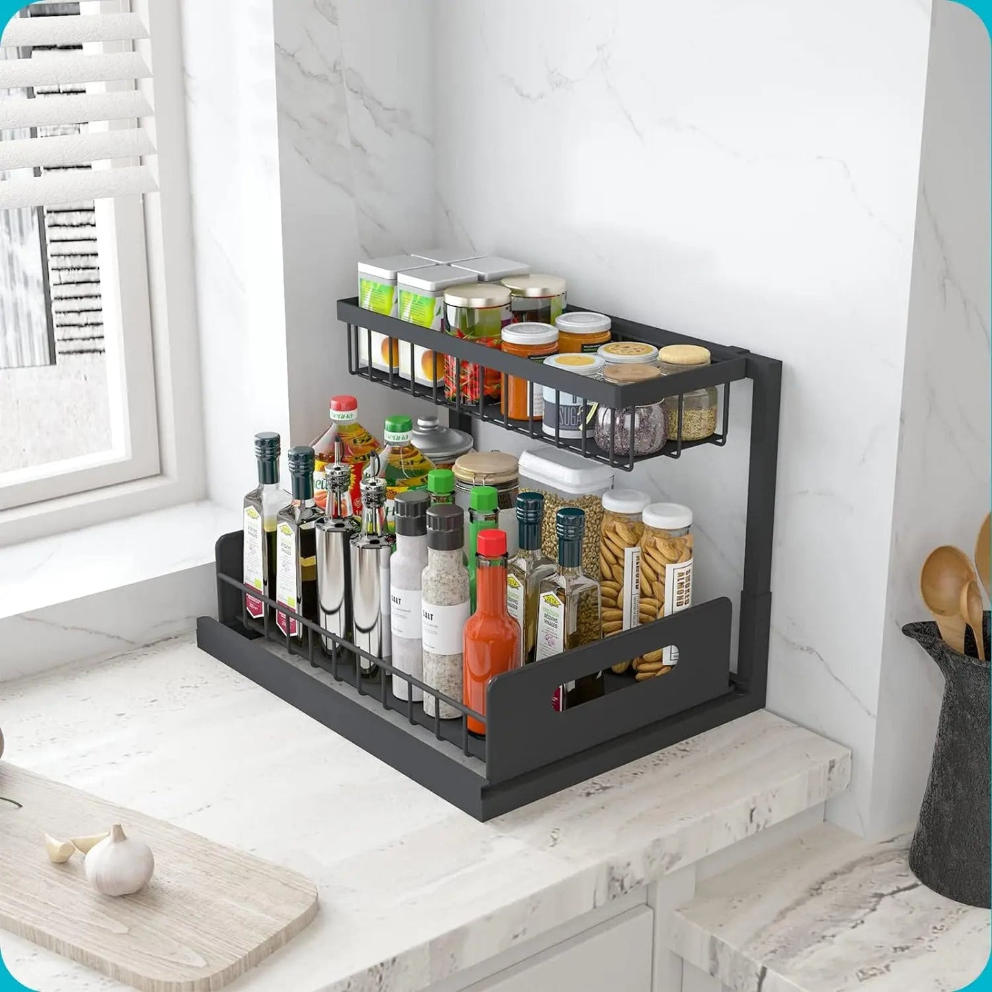 2 Tier Slide Out Under Sink Organizer - Orthorun