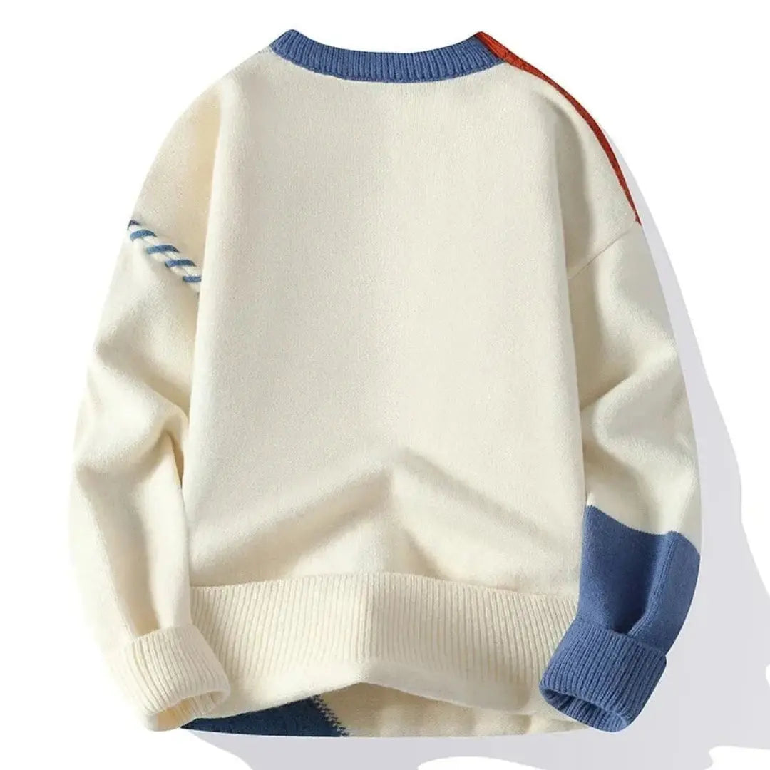 Mackenly | Men’s Patchwork Sweater by Orthorun