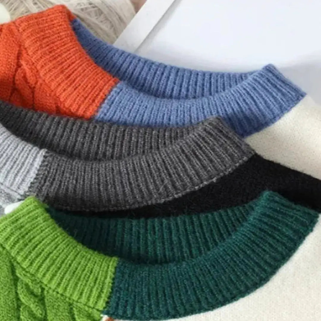 Mackenly | Men’s Patchwork Sweater by Orthorun