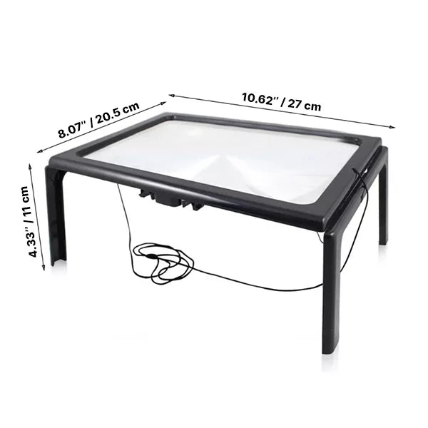 3x Magnifying Glass For Reading With LED Light - Orthorun