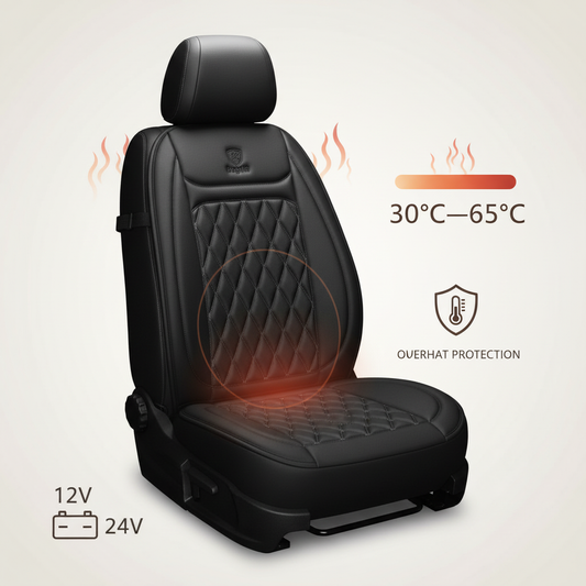 Orthorun | Heated Car Seat Cover – Adjustable Temperature Control 30°C-65°C for Cars, Trucks & Home Use