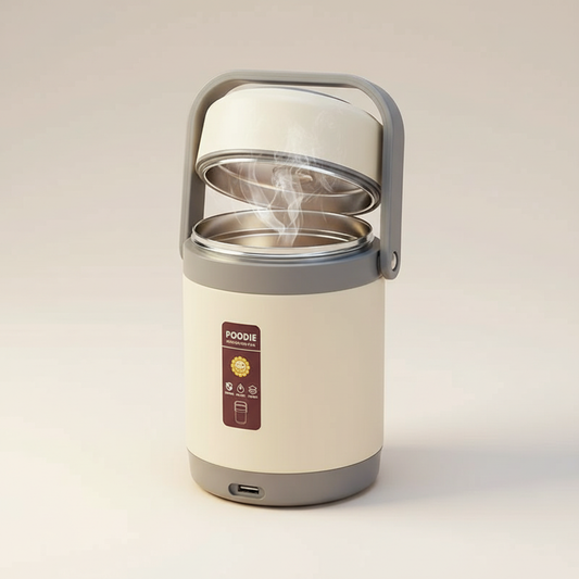 Orthorun | USB Heated Lunch Box – 304 Stainless Steel Portable Food Warmer for Work & Travel