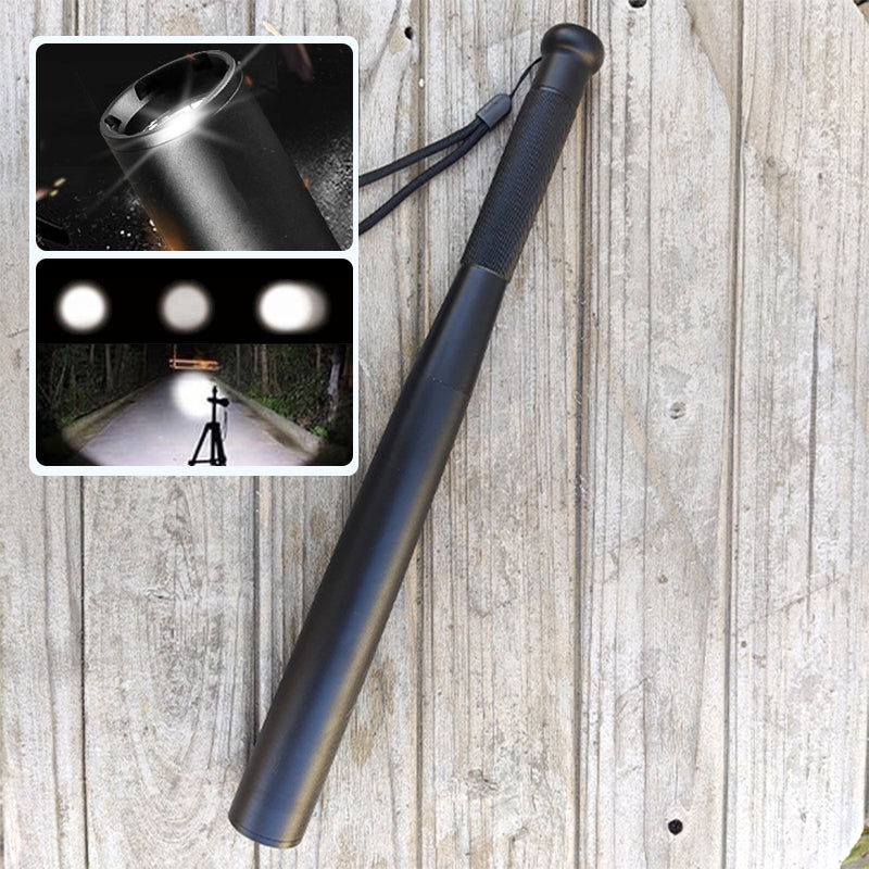 Orthorun | Baseball Bat Shaped LED Flashlight – Aluminum Alloy, 3 Lighting Modes for Emergency & Utility Use