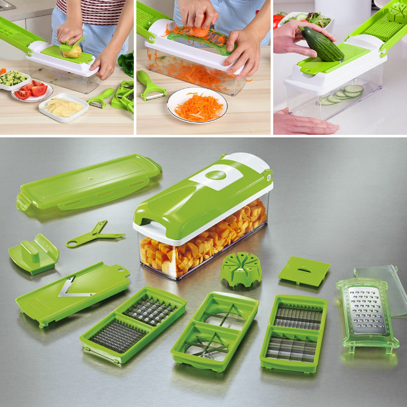 12-in-1 Multifunctional Vegetable Cutter - Quickly and Safely Cut Vegetables - Orthorun