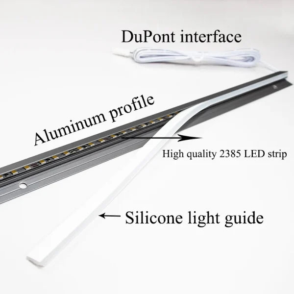 45 Degree LED Under Cabinet Lighting Bars Invisible Ultra Thin Strips - Orthorun