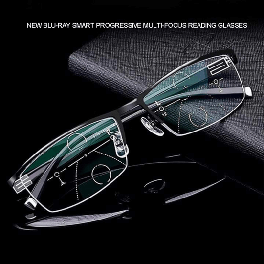 Orthorun| German Intelligent Progressive Glasses – No-Distraction Multifocal Reading Glasses for Clear Vision