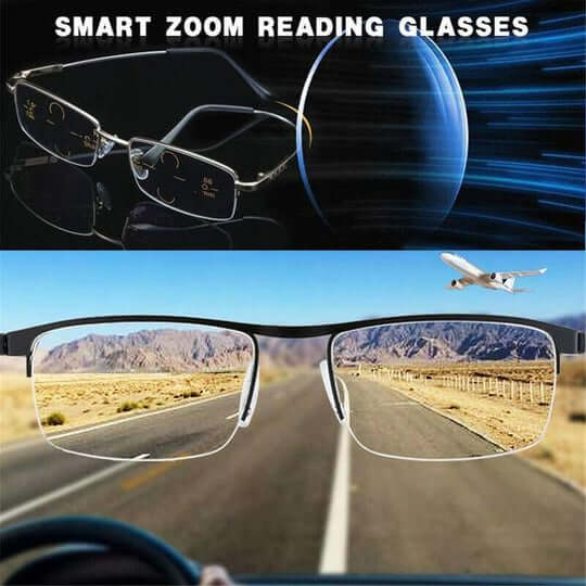 Orthorun| German Intelligent Progressive Glasses – No-Distraction Multifocal Reading Glasses for Clear Vision