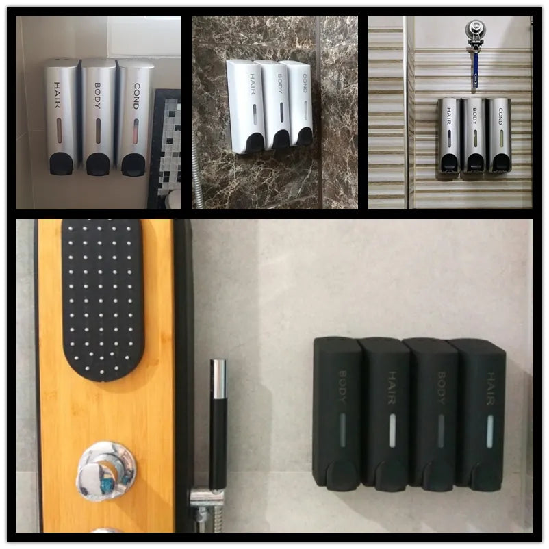 Orthorun | Wall-Mounted Shower Dispenser – Bathroom Shampoo & Soap Dispenser