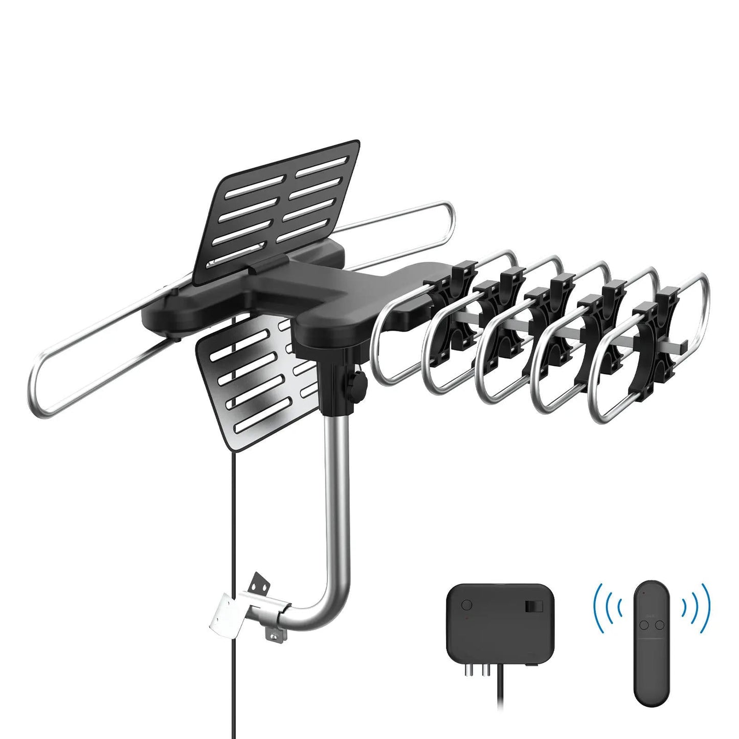 2025 Long Distance Digital Outdoor HD TV Antenna with Full 360 Directional Motor Free HD Channels - Orthorun