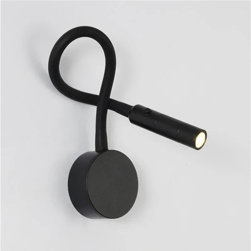 Orthorun | Modern Flexible LED Reading Wall Lamp with Switch - 1W/3W