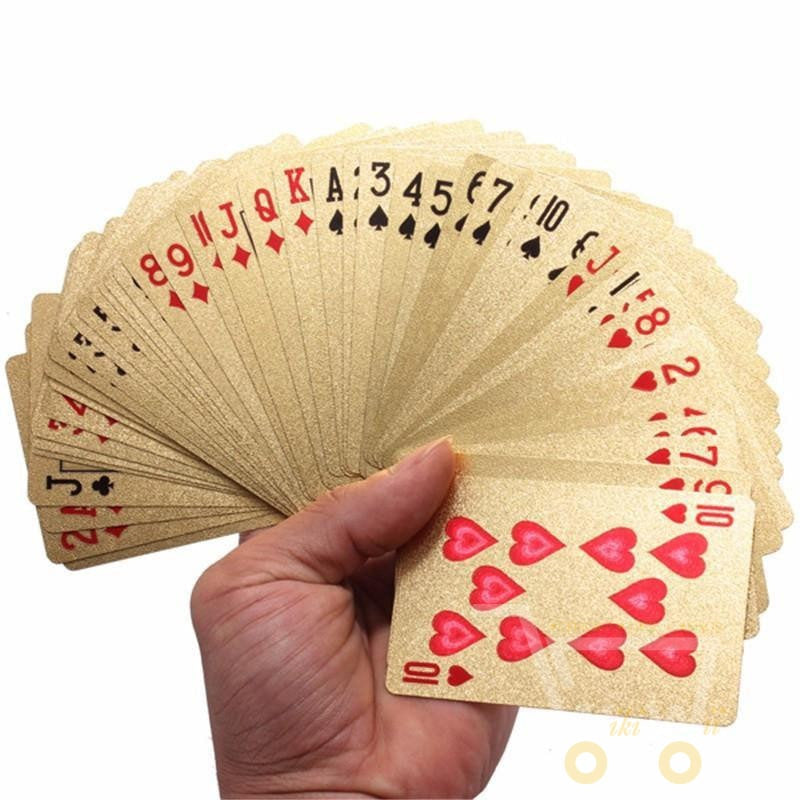 Orthorun | 24K Gold Plated Playing Cards with Wooden Storage Box