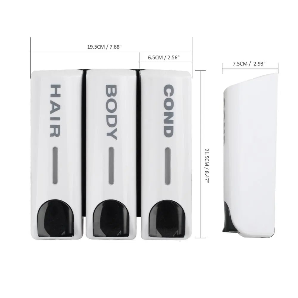 Orthorun | Wall-Mounted Shower Dispenser – Bathroom Shampoo & Soap Dispenser