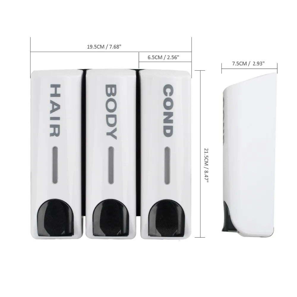 Orthorun | Wall-Mounted Shower Dispenser – Bathroom Shampoo & Soap Dispenser