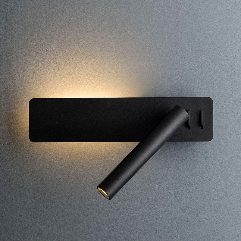 Orthorun | Rotatable LED Reading Wall Light – Adjustable Bedside Lamp for Bedroom