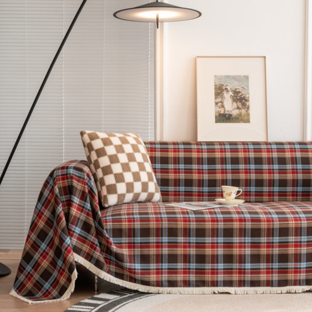 Orthorun | Hearthline Cottage Plaid Sofa Cover