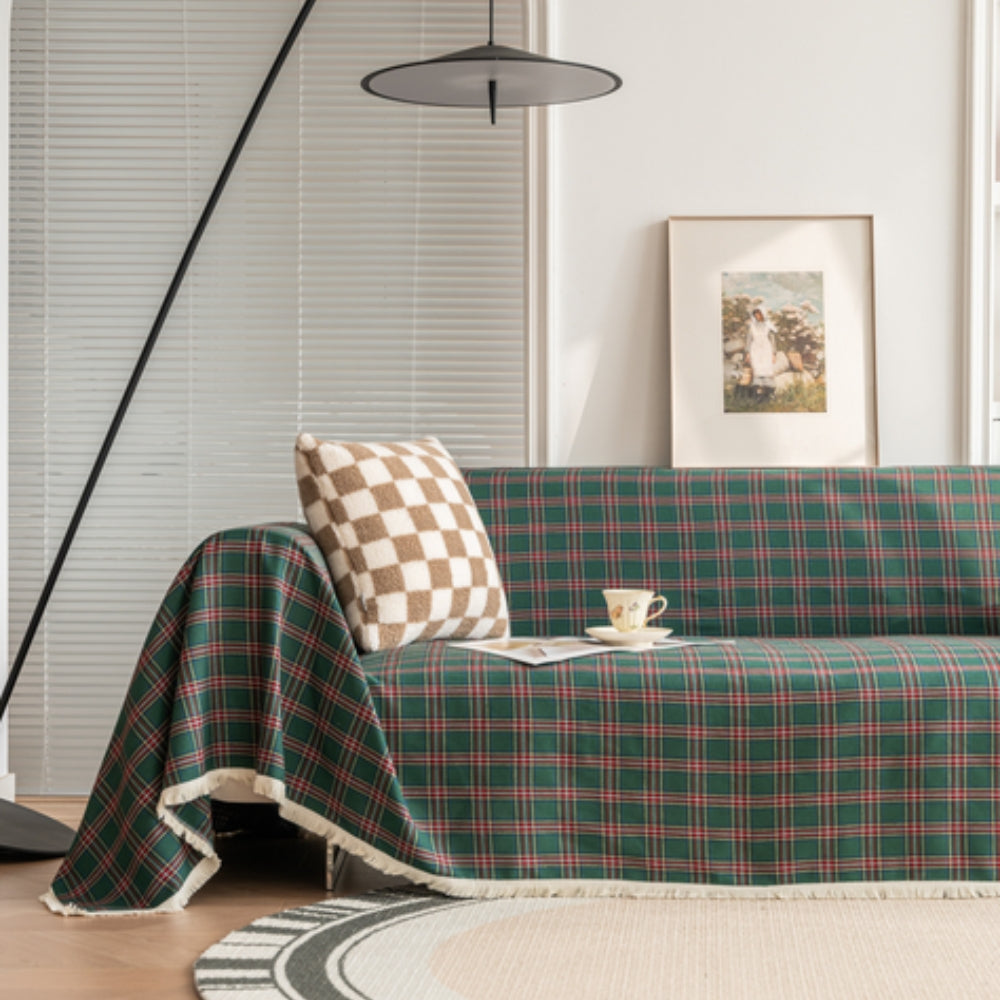 Orthorun | Hearthline Cottage Plaid Sofa Cover