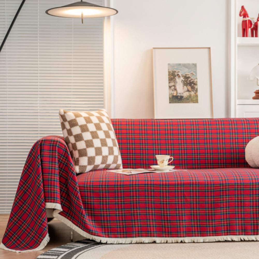 Orthorun | Hearthline Cottage Plaid Sofa Cover