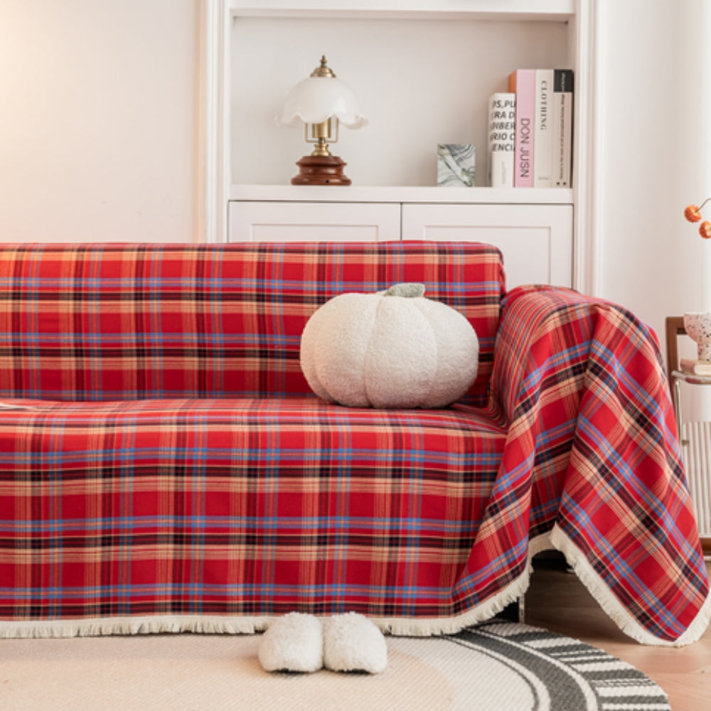 Orthorun | Hearthline Cottage Plaid Sofa Cover