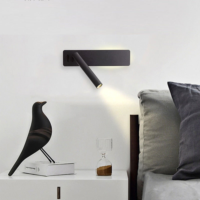 Orthorun | Rotatable LED Reading Wall Light – Adjustable Bedside Lamp for Bedroom