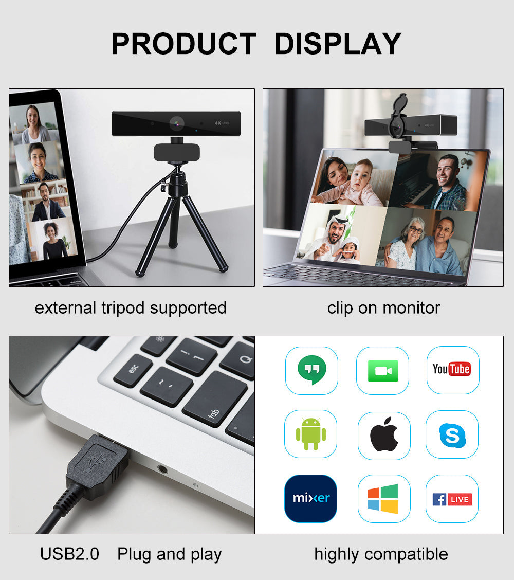 4k Ultra High Resolution Webcam - Orthorun