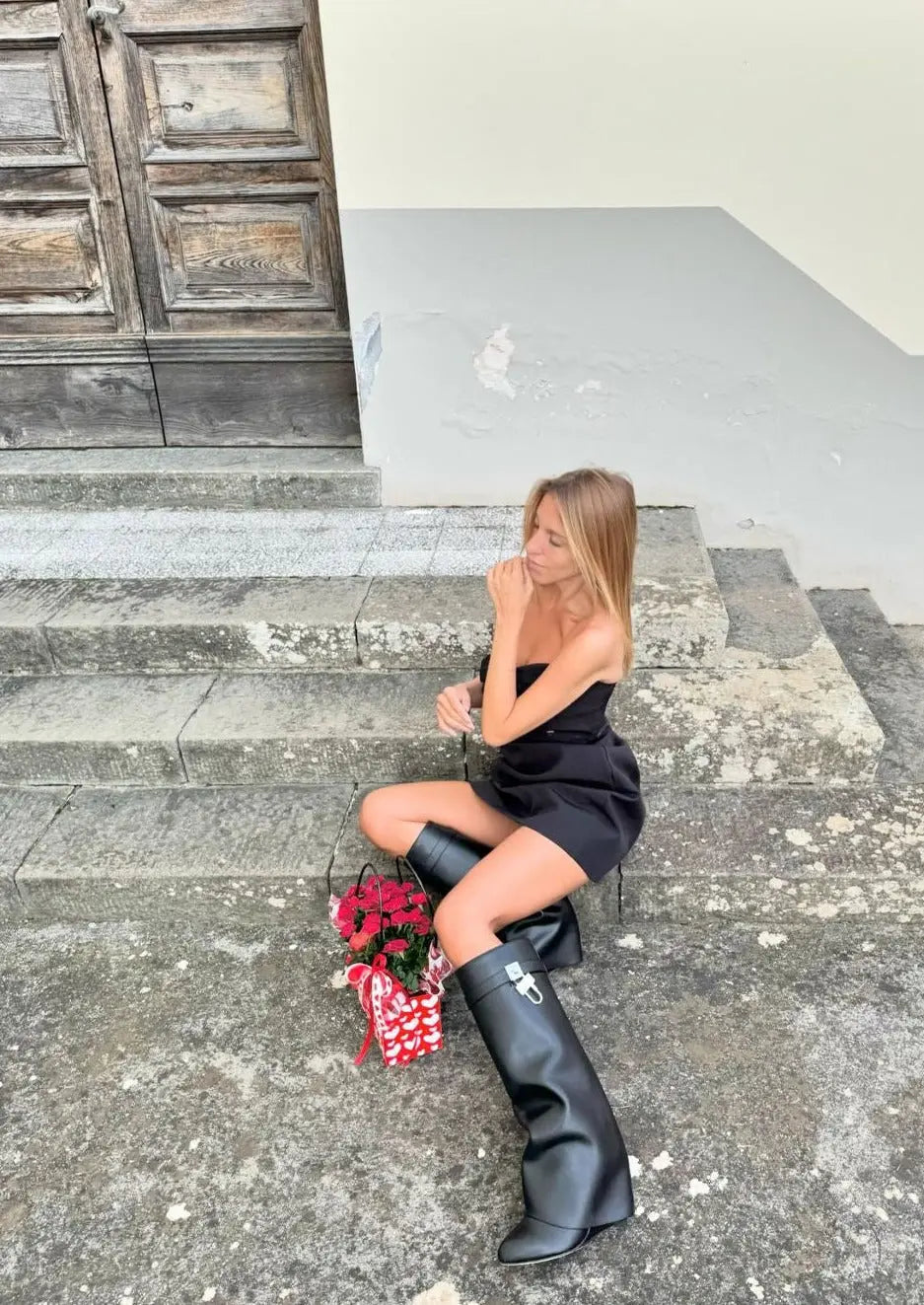 Hilary | Women’s Vegan Leather Sculptural Boots