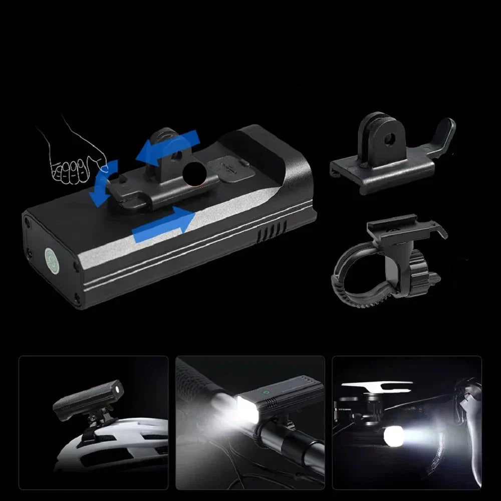 5000 Lumen Bike Light with 12 LEDs & USB-C Rechargeable Battery - Orthorun