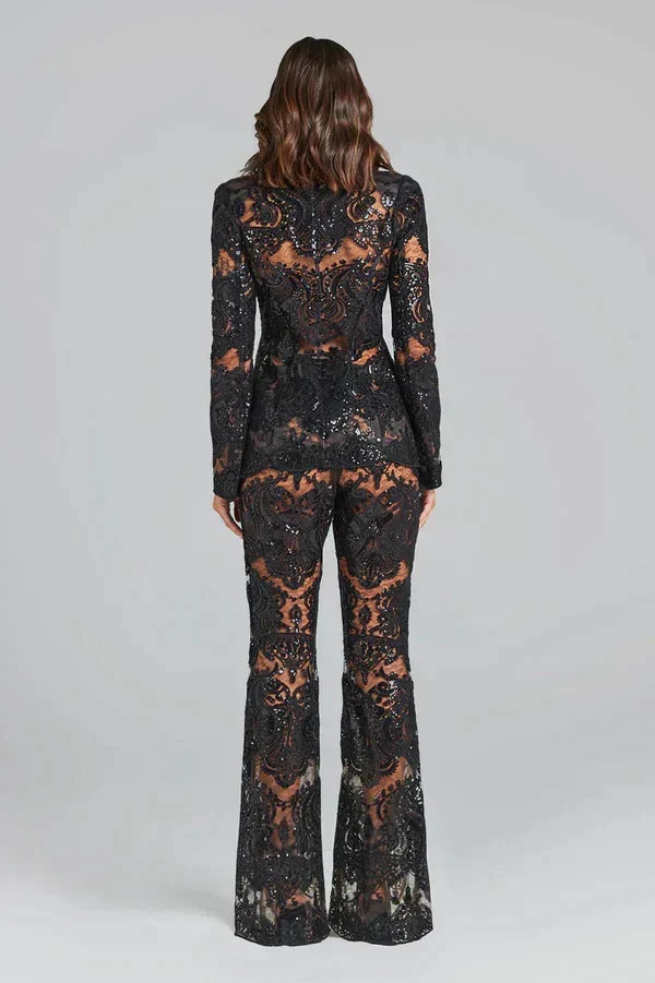 Islet | Women’s Sequin Blazer and Trousers Set