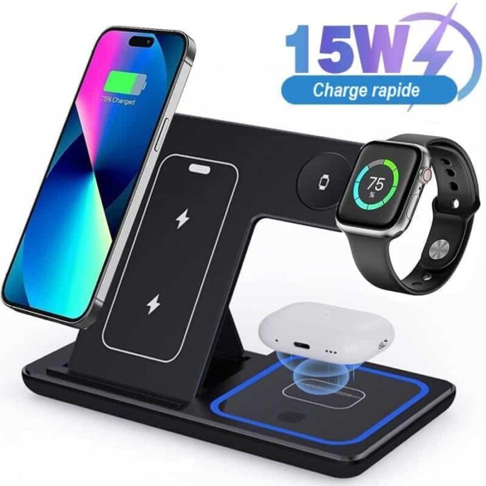 3-in-1 Wireless Induction Charger for iPhone - Orthorun