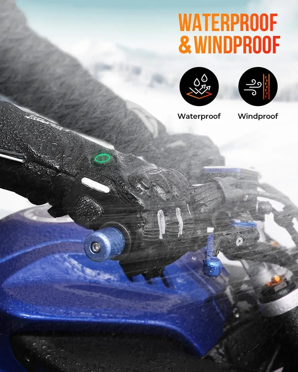 Orthorun | Thermal Heated Gloves - Waterproof Rechargeable Winter Gloves