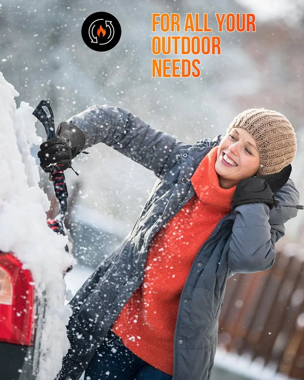 Orthorun | Thermal Heated Gloves - Waterproof Rechargeable Winter Gloves