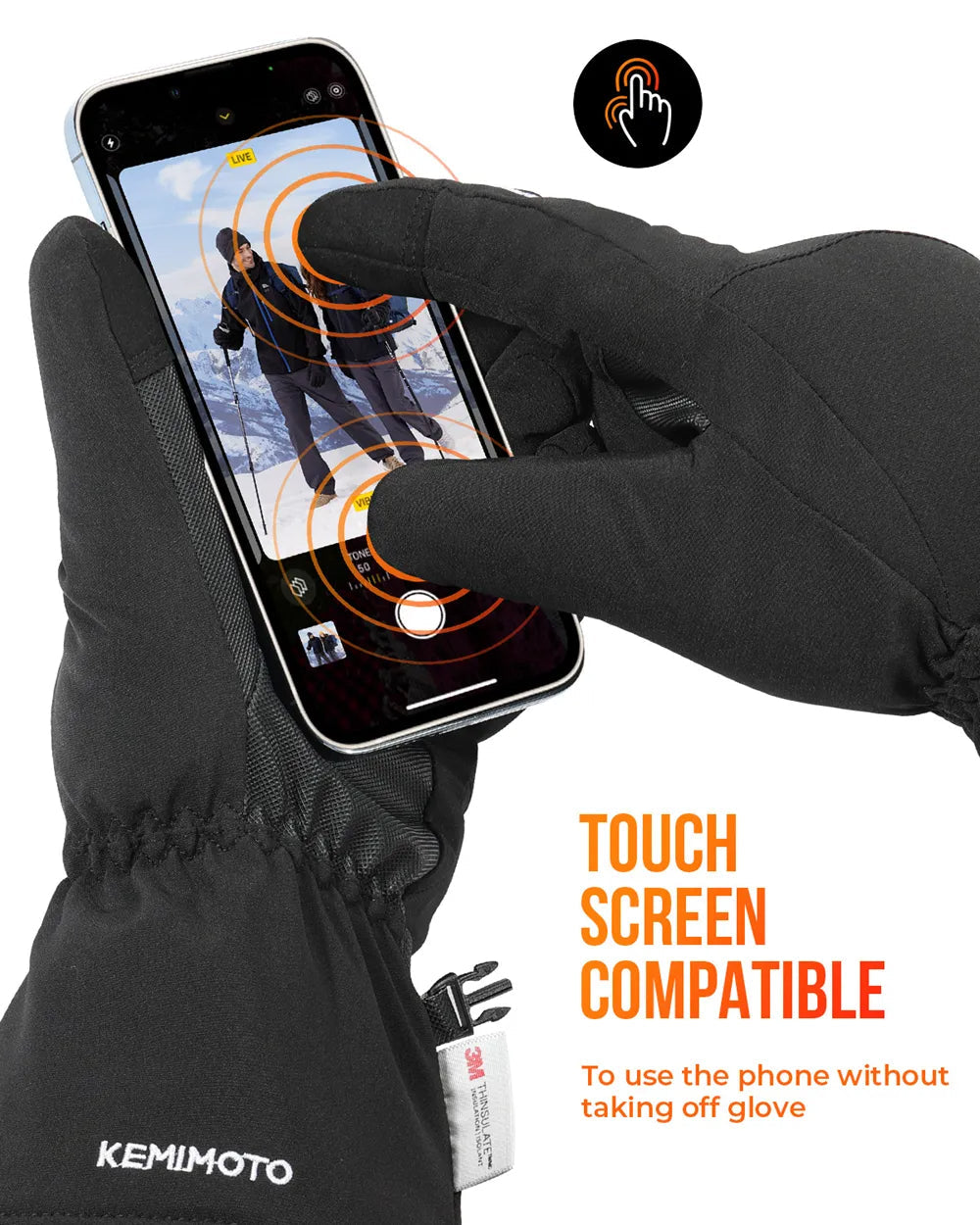 Orthorun | Thermal Heated Gloves - Waterproof Rechargeable Winter Gloves