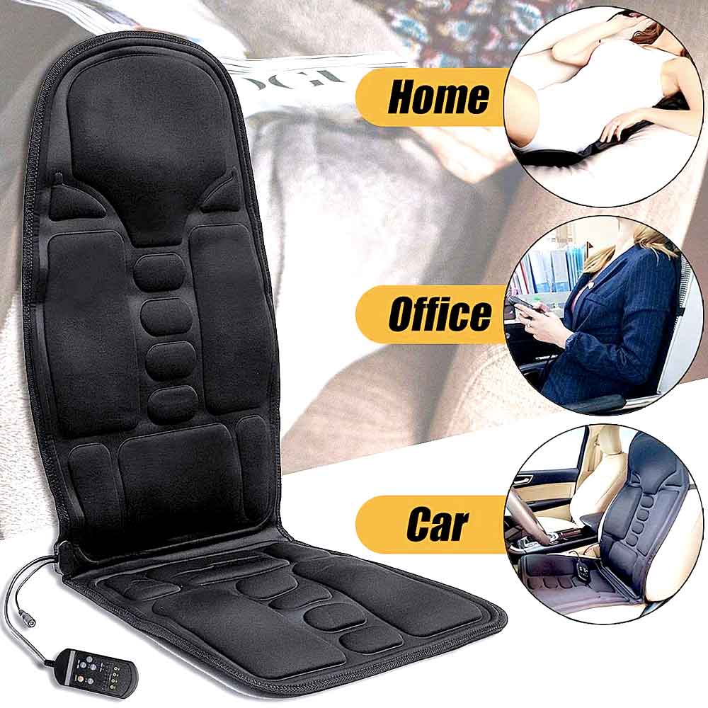 8 Mode Massage Chair Pad With Heated Back Neck Cushion For Car & Home - Orthorun