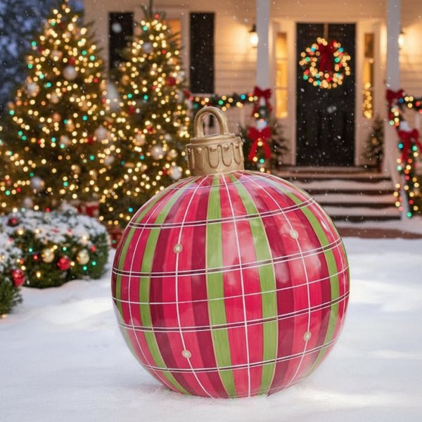 Orthorun | Large Weatherproof Christmas Baubles for Indoor & Outdoor Use