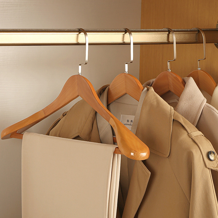Orthorun | Luxury Wooden Clothes Hangers with Curved Design